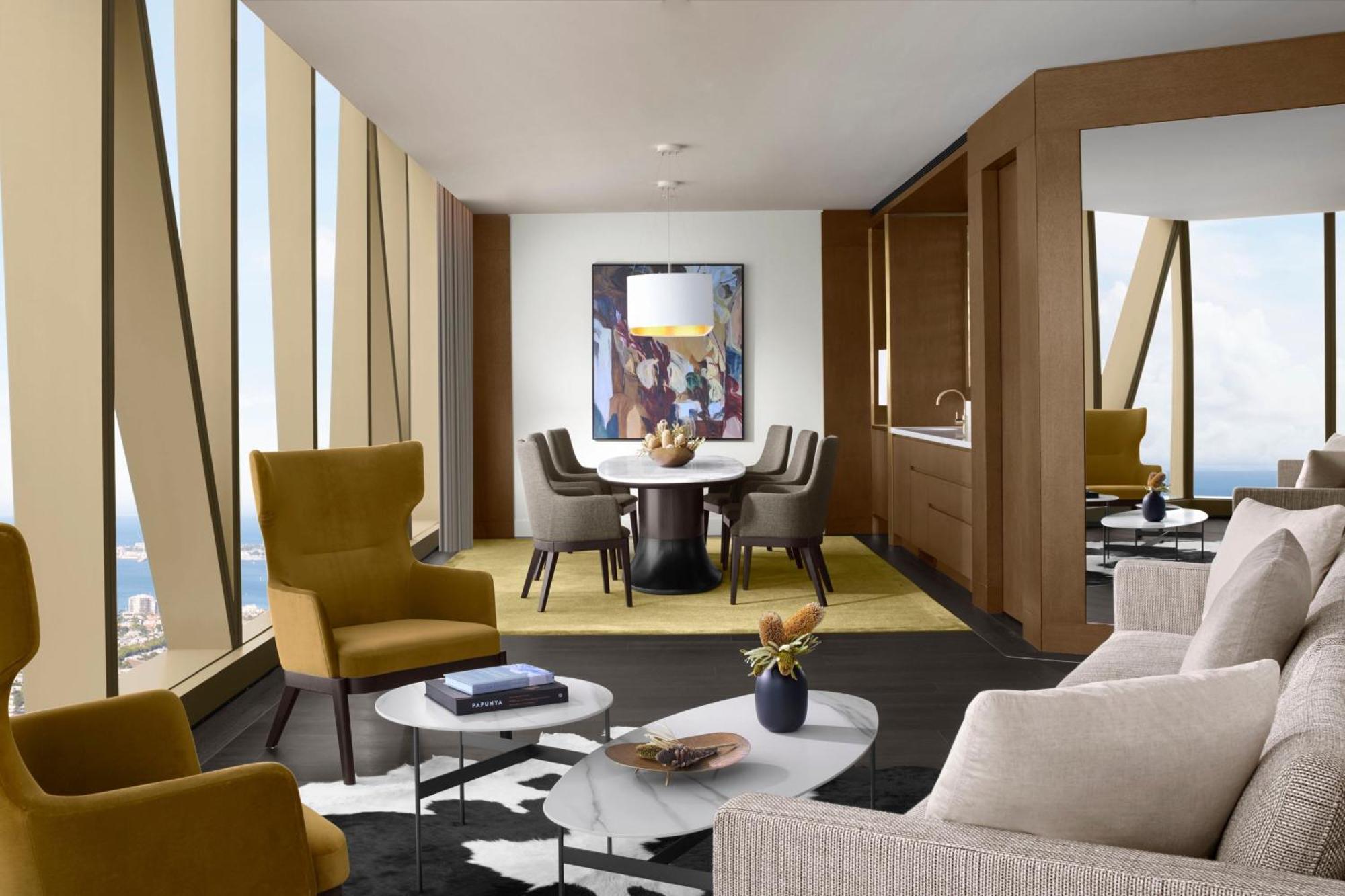Yarra Suite Bay View 1 Bedroom 1 King Bed Study Club Access Half-Board