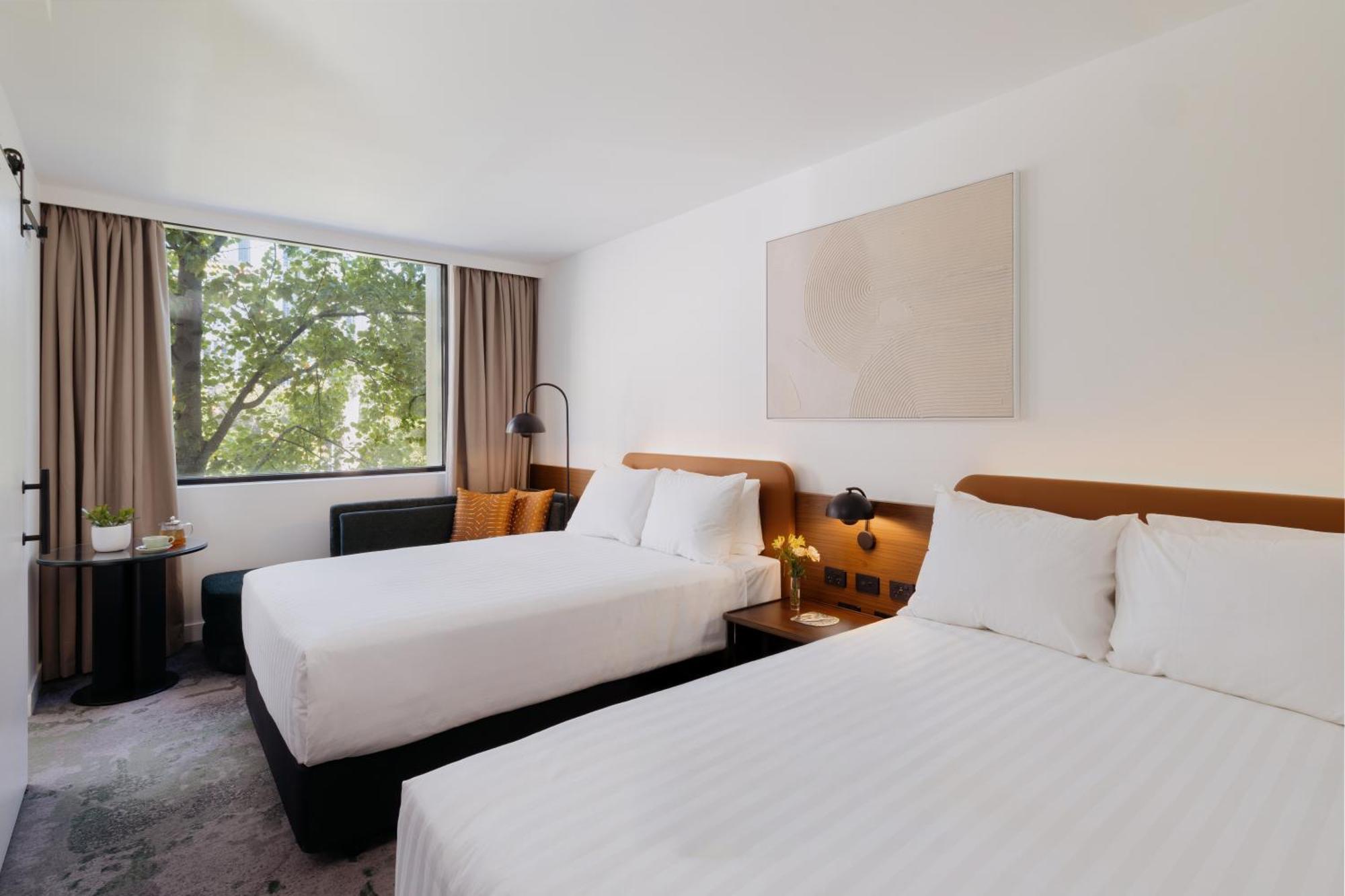 Standard Double Room Two Double Beds City View